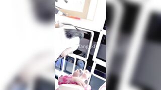 Quay lén dưới váy e teen kính cận k bt ngây thơ hay dâm ngầm mà ra đường k mặc đồ lót