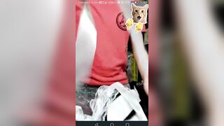 Gọi điện trực tiếp thử đồ hầu gái mới mua shoppee