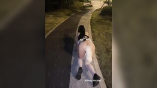 Con đĩ Loli mình dây, Làm Nô Lệ cho đại gia, pUblic Nhét sex toy đi ở công viên