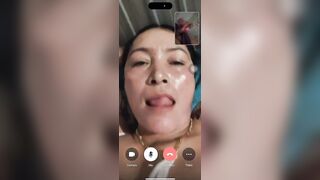 Gạ gẫm mẹ vợ call video móc lồn thủ dâm  vú to lồn múp p3