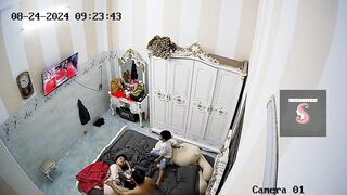 Chồng check camera thấy vợ chu lồn cho sếp đụ 3