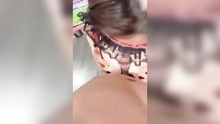 Xem bóng đá cũng không yên với con vk dâm