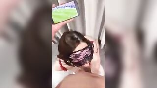 Xem bóng đá cũng không yên với con vk dâm