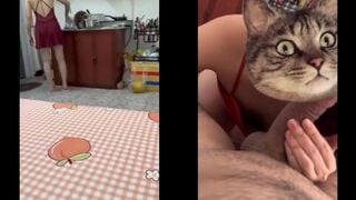 Đè đụ luôn Cô em dâu rủ sang ăn cơm cùng