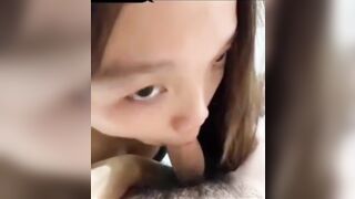 Tình nhân xinh đẹp nghiện mút dương vật anh trai chuối bự