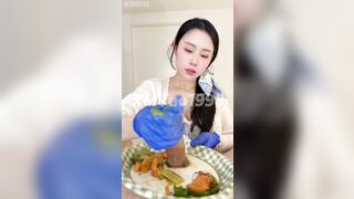 Món ăn sashimi tươi sống đặc biệt mà XiMiYao xinh đẹp dâm đãng yêu thích nhất