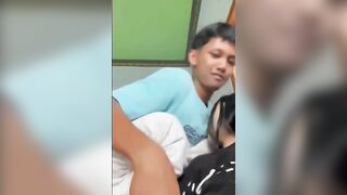 Những khoản khắc sung sướng đẹp nhất của em trai khi được chị họ cho đụ.
