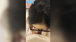 Em người yêu kính cận cực dâm với bộ lót ren mút chim cực đã