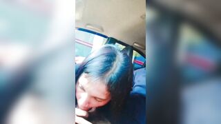 Gái xinh mới lớn bú mút cu cho trai cặc to trên ô tô khi đi làm phần 12