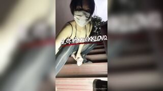Con đĩ KTV, nửa đêm Public nhà hoang bóp vú thủ dâm bắn nước live sex rên rỉ