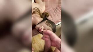 Con đĩ nứng lồn bị a trùm quần tất lên đầu huấn luyện thành slave lm bồn chứa tinh #8