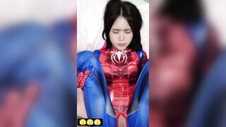 Sáng sớm anh họ bắt em gái cosplay người nhện rồi đè đụ ko thương tiếc.