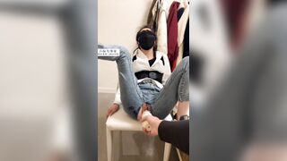 Xé quần GV Thực tập, Sex Toy rung lồn rậm lông, Thủ dâm bắn nước rên rỉ