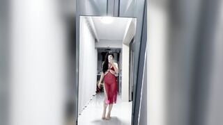 E ghệ xinh dâm khoe mới mua đồ ngủ mới gợi cảm,tối liền bị a đè ra đụ sướng tê lồn