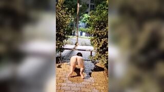 Public, Em Tân Sinh viên Ra đường quốc lộ khoả thân Lồn như múi mít