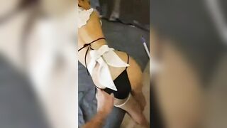 Em hầu gái thấy cặc ông chủ cặc to là cho sờ lồn bú cặc lút cán siêu dâm