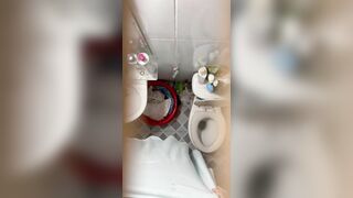 Quay lém chị hàng xóm khu trọ tắm cực phê