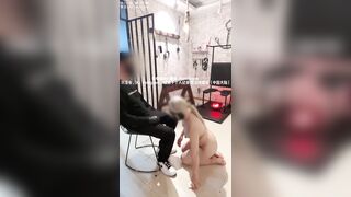 Em teen bím múp vú bự dâm đãng bị a bạo dâm hành hạ huấn luyện làm slave #12