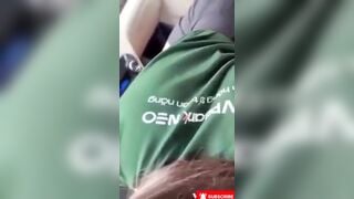 Em nhân viên ngân hàng VPBank bú cu public trên xe hơi