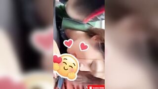 Em nhân viên ngân hàng VPBank bú cu public trên xe hơi