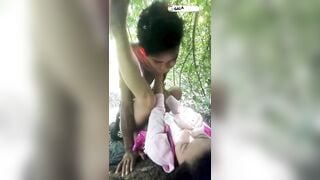 Dẫn người yêu lên rừng địt nhau còn quay video lại làm kỉ niệm
