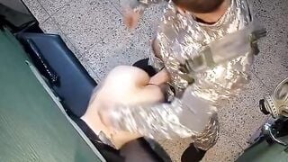 Cái bồn chứa tinh công cộng địt lút cán con cu khủng vào lồn sướng tê người