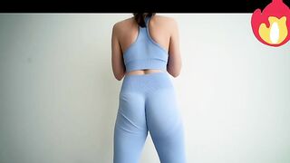 Đang tập yoga mà thằng anh họ nó đè tuột quần đụ tơi bời