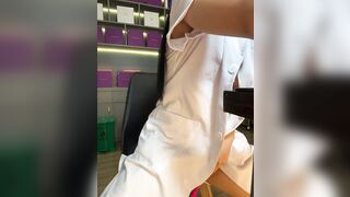 Em y tá dâm vú to lồn ngon thủ dâm trong phòng khám dâm đãng lồn chảy nước phần 5