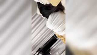 Hồi hộp Vạch quần doggy đụ lén với chị họ