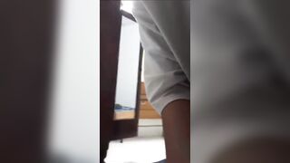 Em học sinh loli có máu M nặng thích làm slave trùm quần lót lên đầu thẩm du #7