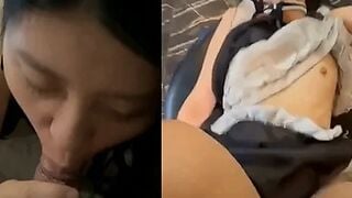Xuất tinh đầy cái lồn hồng của em hầu cái thích doggy phần 1