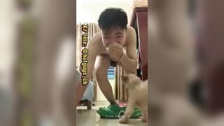 Chó liếm cu