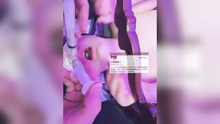 bơm tinh trùng vào lỗ mũi slave cho chảy từ mũi xún mồm để uống