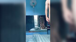 5 phút với cháu gái 2k9 lồn non banh lồn cho dượng địt