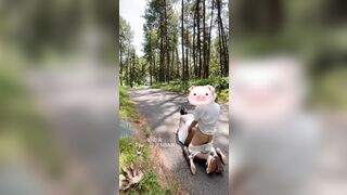 Dắt Con Chó Cái Đi Công Viên Chịch Public