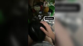 Đi uống cà phê nứng cặt bắt chị chủ quán bú cu tại bàn