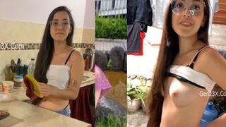 Gạ Em Hàng Xóm Đang Phơi Quần Lót Chịch Xã Giao