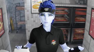 Nhân Viên Pizza Làm Thêm Ngoài Giờ