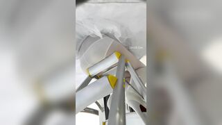 Quay Lén Cosplayer Mặc Quần Tất Lột Sì Líp Trắng Phau