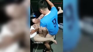 Chịch lén tolet siêu thị