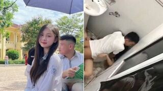Học sinh lộ clip sex trong nhà vệ sinh trường