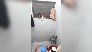 Quay lén con em kính cận đi tắm, đky kênh ib chat dam xả nung nè