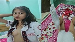Chơi em học sinh love 10 Tân Trúc trong nhà nghỉ
