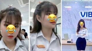 Sex em Hồng nhân viên ngân hàng VIB